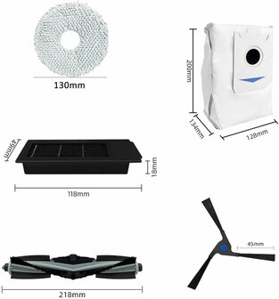 www.robohome.nl - Accessoire kit voor Ecovacs X2 / X2 Omni / X2 Pro