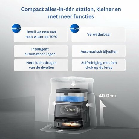 www.robohome.nl - ECOVACS Deebot T30 Pro Omni zwart