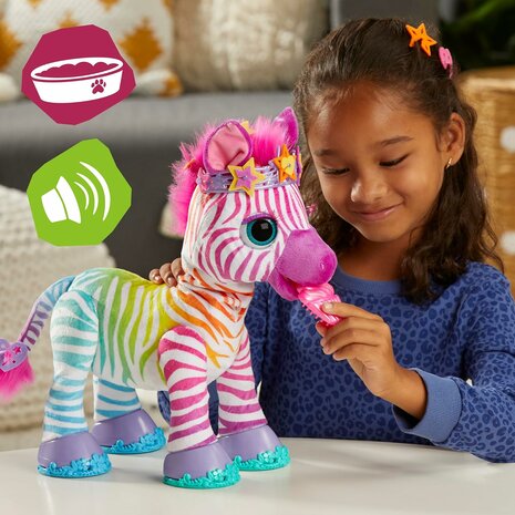 www.robohome.nl - FurReal Zenya mijn regenboog zebra